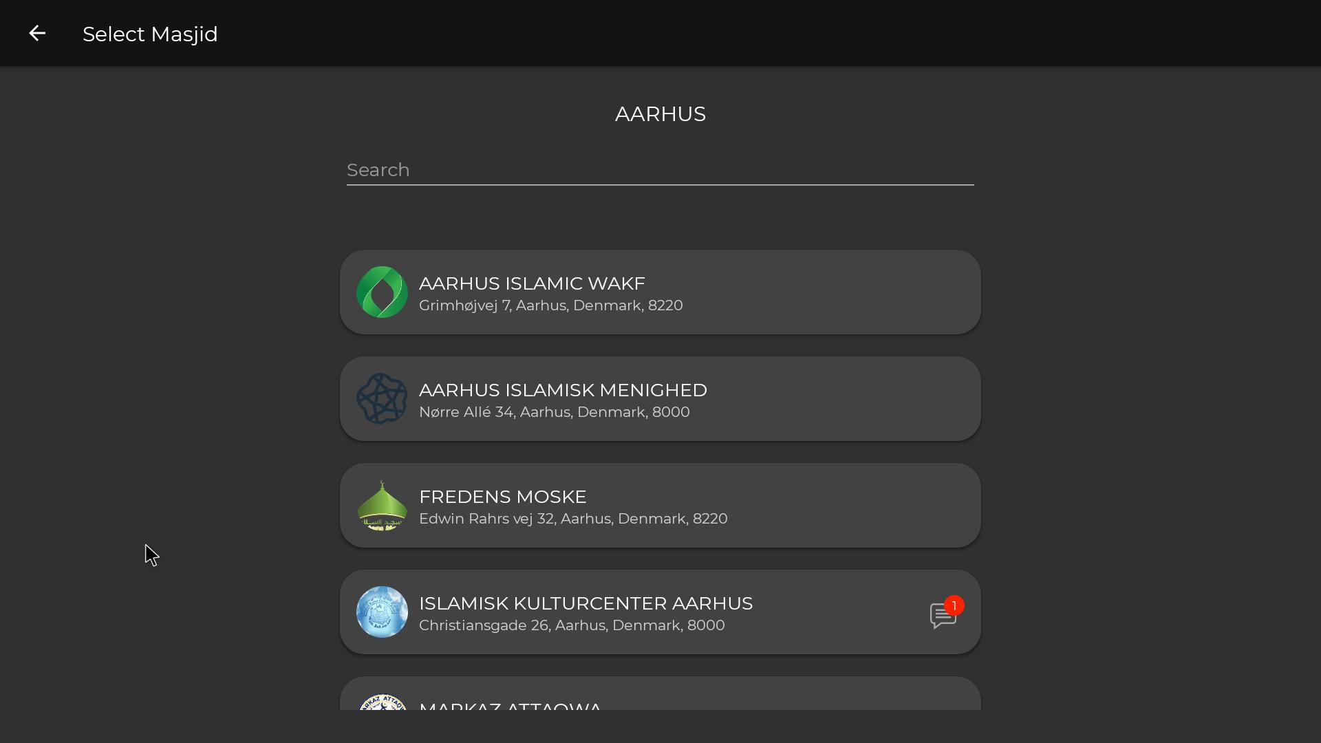 Andoid App New 3 my masjid